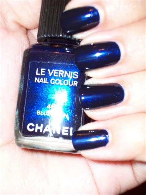 chanel blue satin nail polish price|chanel nail polish navy blue.